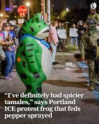 ICE facility protester quote about spicier tamales